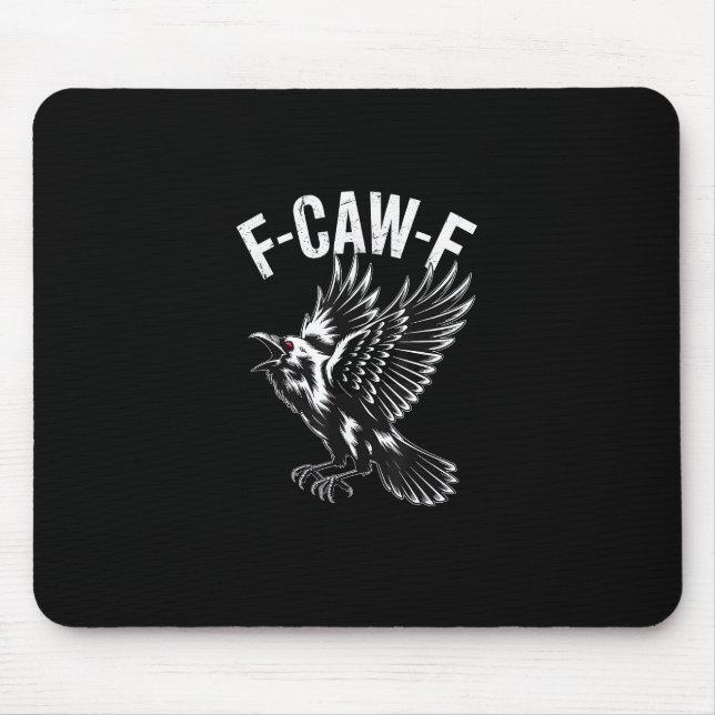 Mousepad F-Caw-F Crow Retro Classic (Frente)