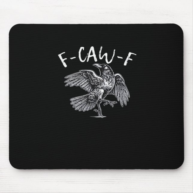 Mousepad F-Caw-F Crow Retro Classic (Frente)