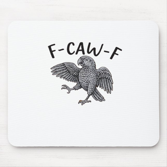 Mousepad F Caw F Design Minimalista Limpo (Frente)