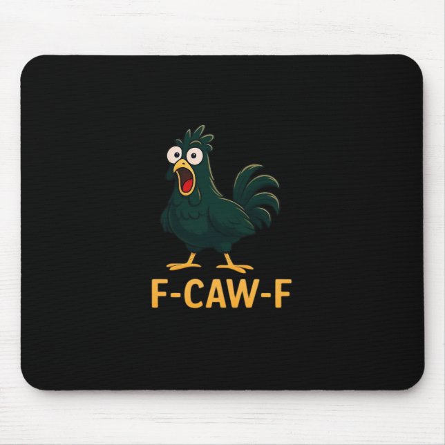 Mousepad F-Caw-F Frango Clássico Estilo Vintage (Frente)