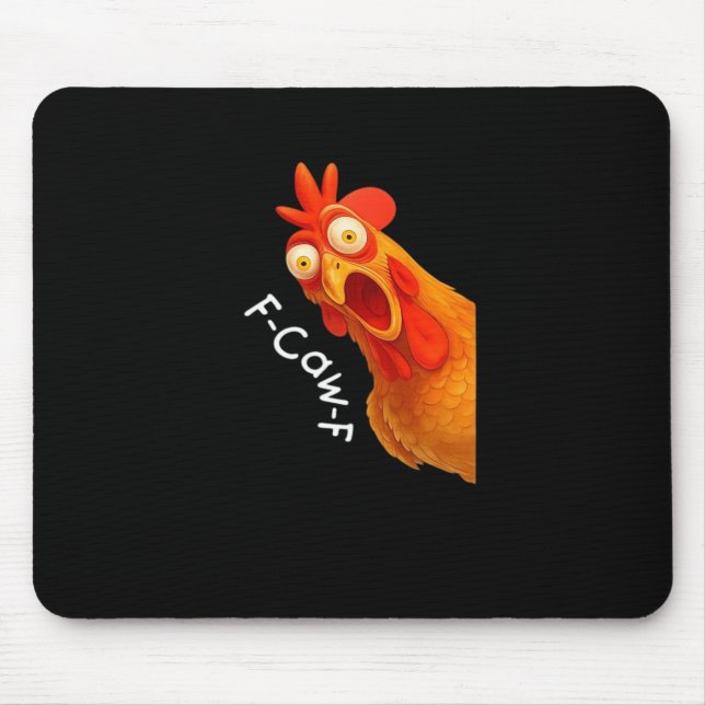 Mousepad F-Caw-F Frango Essencial Minimal Limpo (Frente)