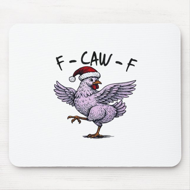 Mousepad F-Caw-F Frango Retro Clássico (Frente)