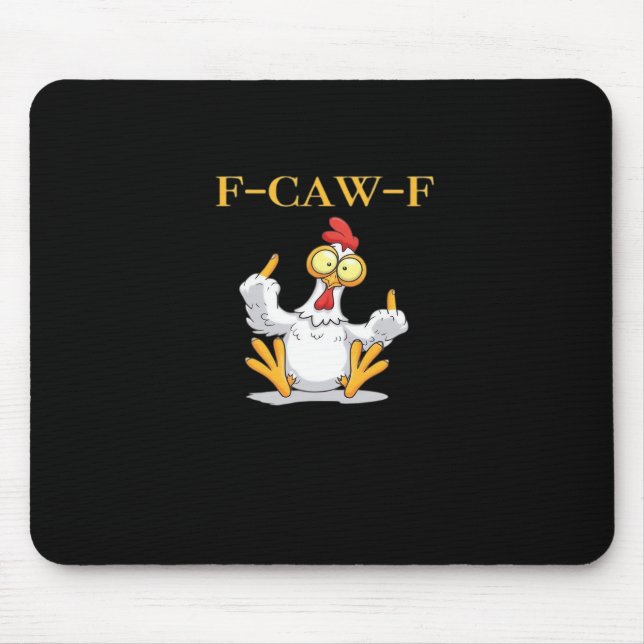 Mousepad F-Caw-F Funny Chicken Retro Classic (Frente)