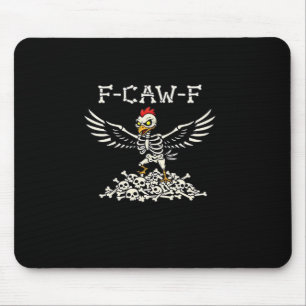Mousepad F Caw F Galinha Engraçada de Halloween Estilo Lega