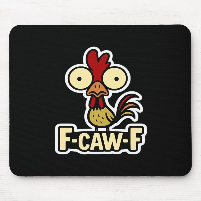 Mousepad F-Caw-F Gráfico Clássico Vintage (Frente)