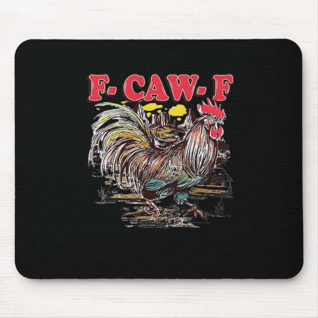 Mousepad F-Caw-F Hei Hei Moana Rooster Classic Funny Graphi (Frente)