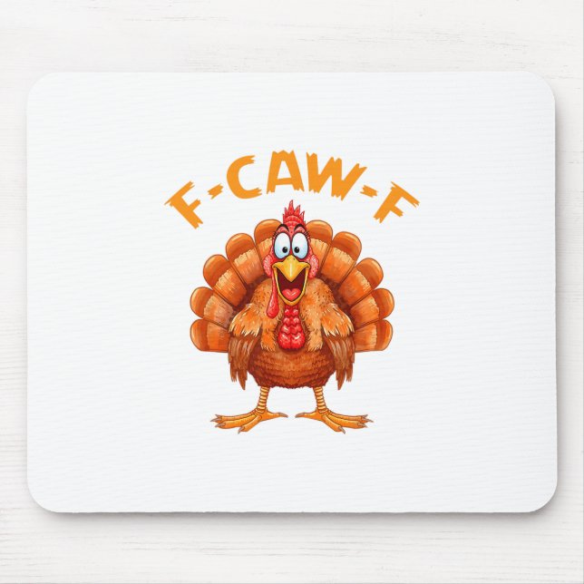 Mousepad F-caw-f Humor Engraçado de Frango F-caw-f Meme de  (Frente)