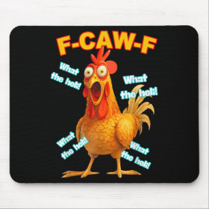 Mousepad F-caw-f O Que A Memória Engraçada Heli Chicken Vin