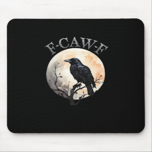 Mousepad F Caw F Pássaro Lua Estilo Minimalista Limpo