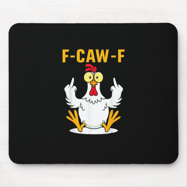 Mousepad F-Caw-F Quote Rooster Meme (Frente)