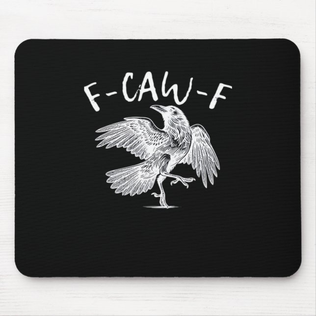 Mousepad F-Caw-F Raven Vintage Graphic (Frente)