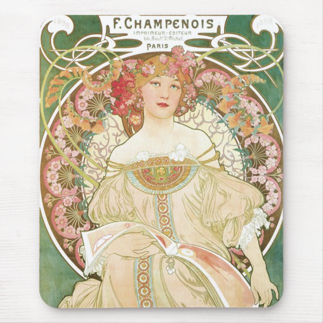 Mousepad F Champenios por Alphonse Mucha (Frente)