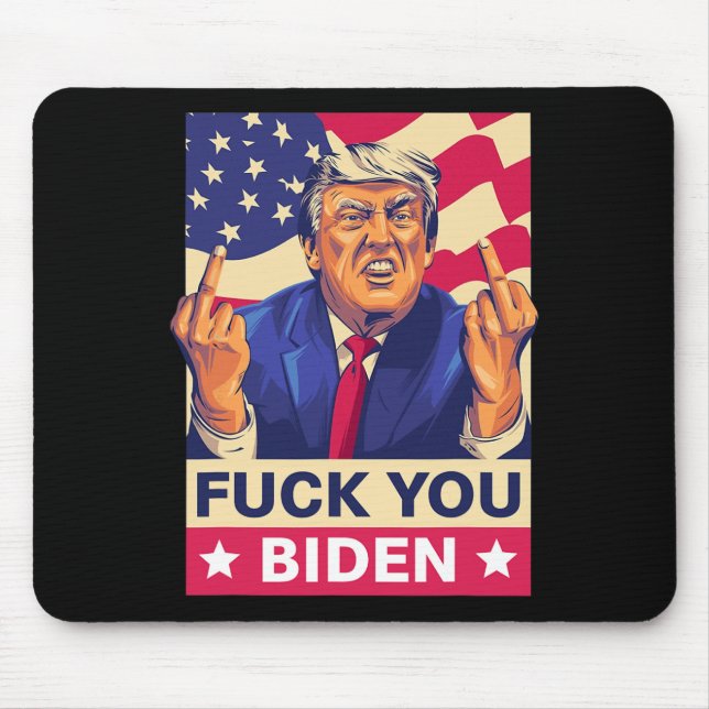 Mousepad F%ck Você Biden Engraçado Trump (Frente)