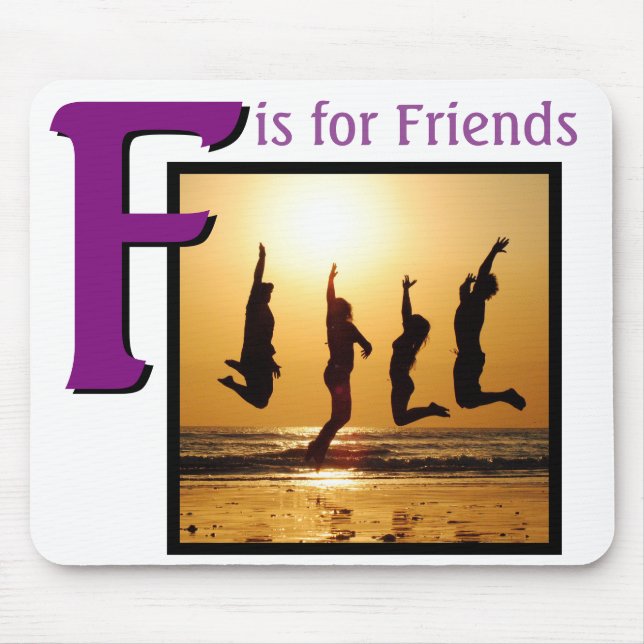 Mousepad F para Amigos (Frente)