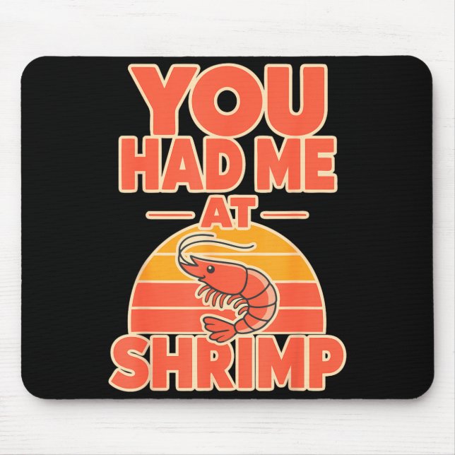 Mousepad Fã de camarão frutos do mar cajun (Frente)