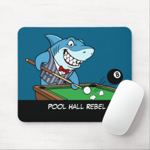 Mousepad Fã de Sinuca Engraçado Rebelde Legal Fã de Sinuca