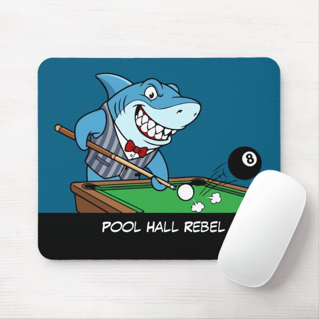 Mousepad Fã de Sinuca Engraçado Rebelde Legal Fã de Sinuca (Com mouse)
