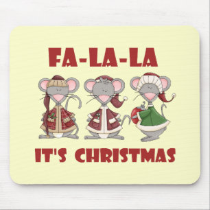 Mousepad Fa La La Christmas T-shirts e presentes