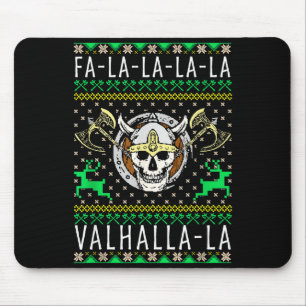 Mousepad Fa-la-la-la Valhalla-la Deus Viking Natal Feio