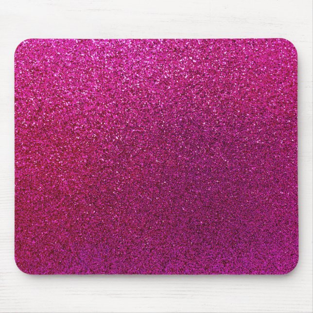 Mousepad Faaux Hot Pink Glitter Background Sparkle (Frente)