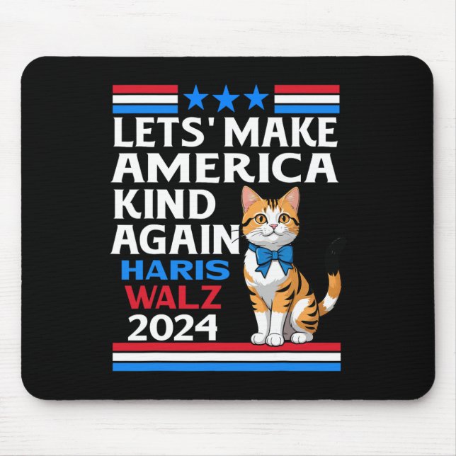 Mousepad Faça a América mais uma vez Kamala Harris Tim Whei (Frente)