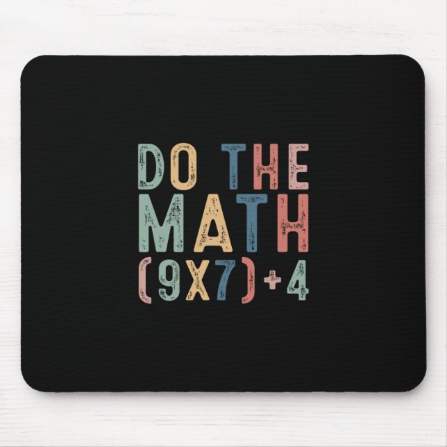 Mousepad Faça a Conta 67 Meme Engraçado Seis Sete Homens Mu (Frente)