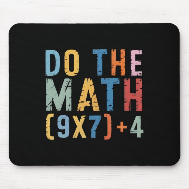 Mousepad Faça a Conta 67 Meme Engraçado Seis Sete Homens Mu (Frente)