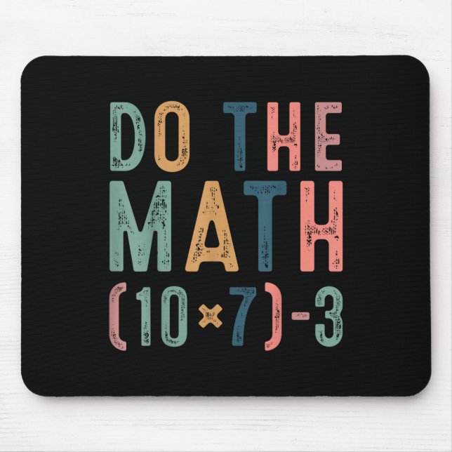 Mousepad Faça a Conta 67 Seis Sete Meme Engraçado Professor (Frente)