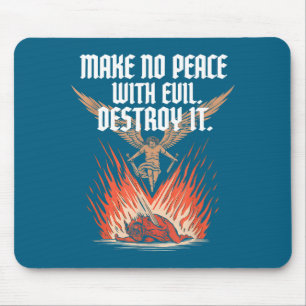 Mousepad Faça a Paz com o Mal Arcanjo Miguel Jesus Vá