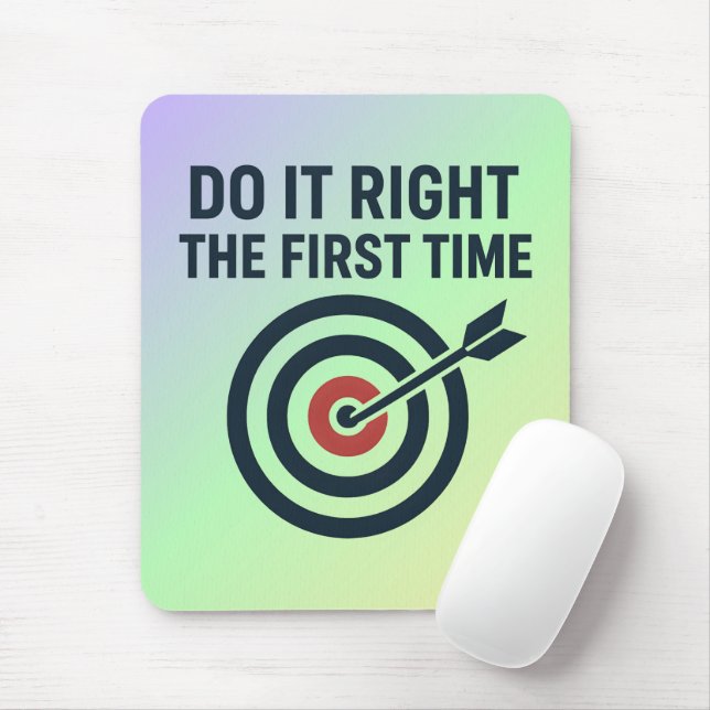Mousepad Faça Certo da Primeira Vez Meta de Zero Defeitos (Com mouse)