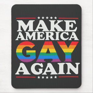 Mousepad Faça da América Gay de novo o mês do orgulho LGBT