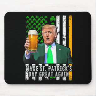 Mousepad Faça Excelente de Dia de São Patrício de novo irla