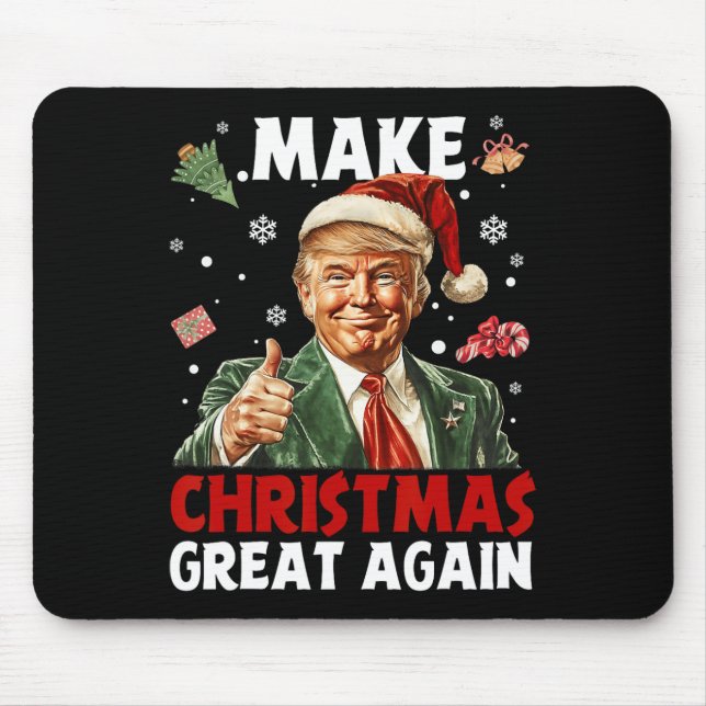 Mousepad Faça Excelente De Natal Novamente Papais noeis Eng (Frente)