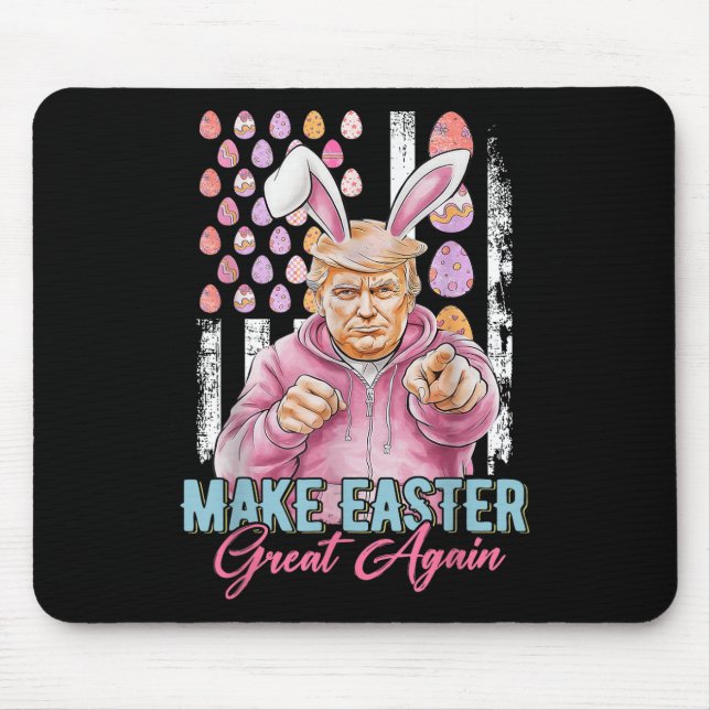 Mousepad Faça Excelente De Páscoa Novamente Engraçada Bando (Frente)