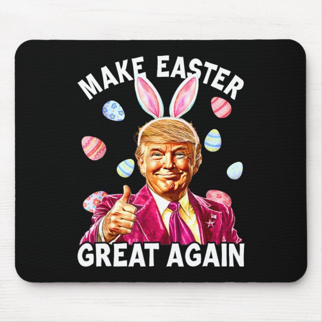 Mousepad Faça Excelente De Páscoa Novamente Ovos De Caça De (Frente)