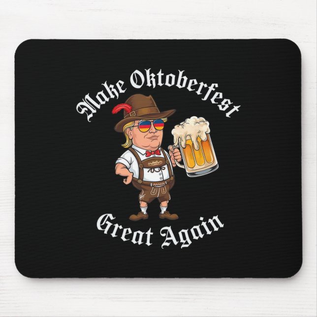 Mousepad Faça Excelente Novamente Engraçado Beber Cerveja D (Frente)