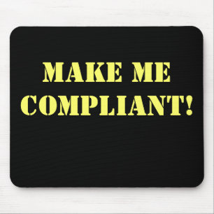 Mousepad Faça-me a sugestão rude complacente do escritór