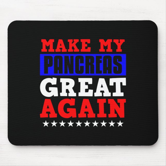 Mousepad Faça Meu Excelente De Pancrease Diabete Divertido  (Frente)