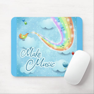 Mousepad Faça música, arte digital