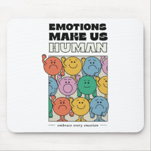 Mousepad Faça-nos uma citação positiva da saúde mental retr
