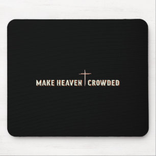 Mousepad Faça o Céu Lotado Jesus Cruz Gráfico Cristão