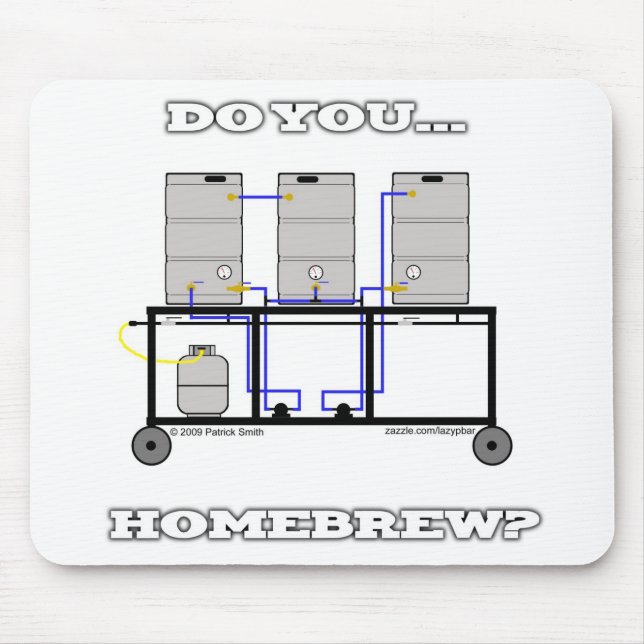 Mousepad faça-o tapete do rato da fermentação home (Frente)