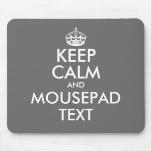 Mousepad Faça sua própria cinza engraçada manter o mouse