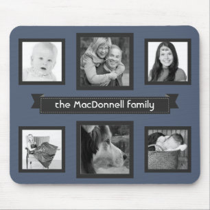 Mousepad Faça sua própria colagem personalizada da foto d