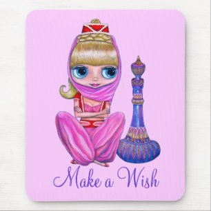Mousepad Faça uma garota rosa-rosa branca e gostosa olhos g