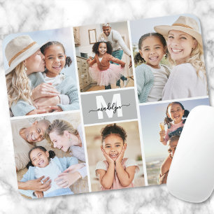 Mousepad Faça Você Mesmo uma Colagem de 6 Fotos Personaliza