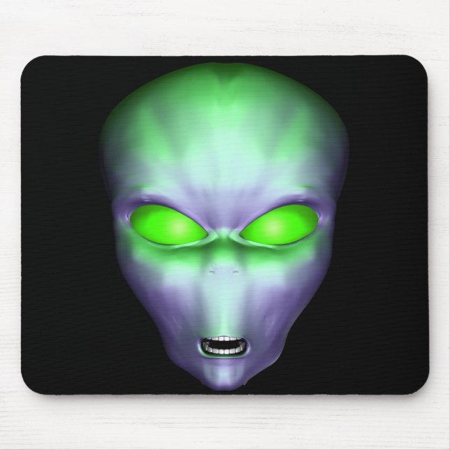 Mousepad Face Alienígena Verde (Frente)