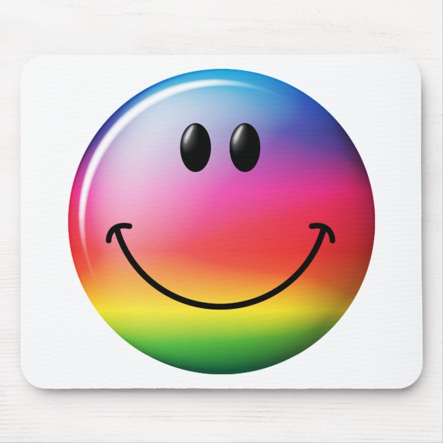 Mousepad Face arco-íris (Frente)