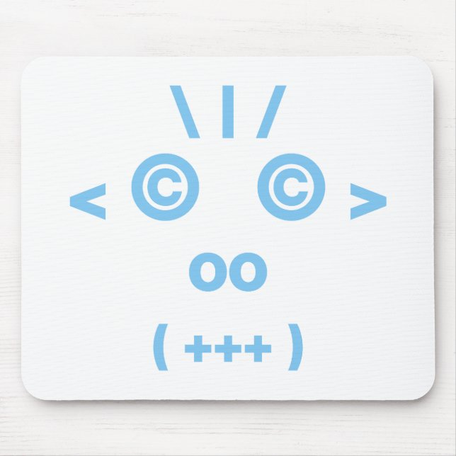 Mousepad Face Macaco (Azul) (Frente)