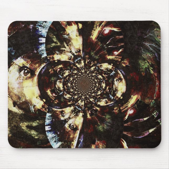 Mousepad faces abstrato fractais (Frente)